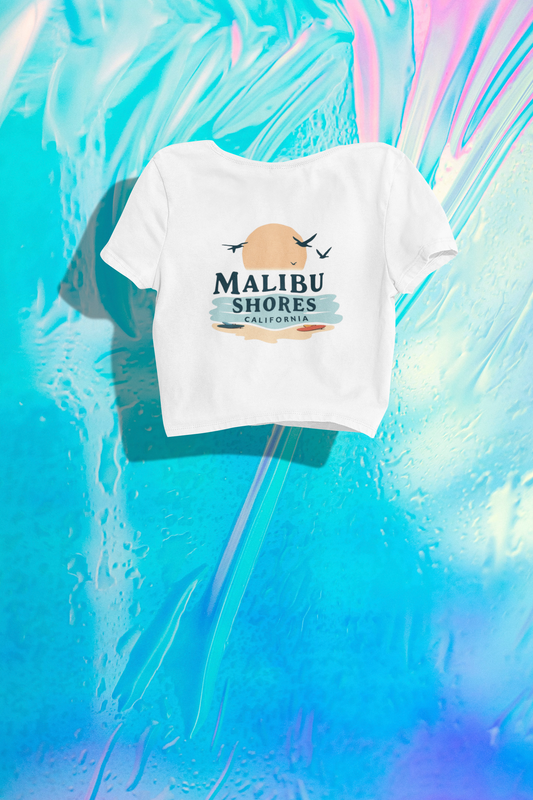 Malibu Shores Crop Top - 100% Cotton